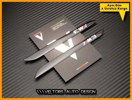BMW M Technic M3 Yan Çamurluk Izgara Yazı Logo Amblem Seti