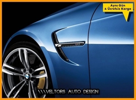 BMW M Technic M3 Yan Çamurluk Izgara Yazı Logo Amblem Seti