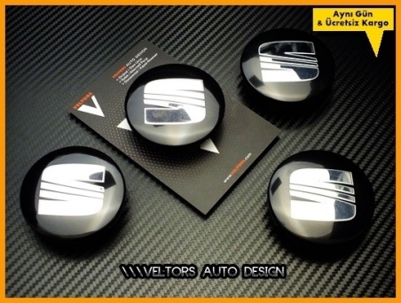 Seat Logo Amblem Jant Göbeği Göbek Kapak Seti