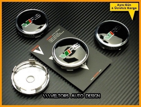 Skoda VRS Logo Amblem Jant Göbeği Göbek Kapak Seti