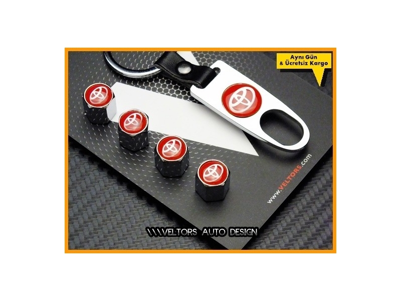 Toyota Logo Amblem Anahtarlık Sibop Kapak Seti