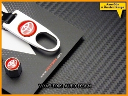 Toyota Logo Amblem Anahtarlık Sibop Kapak Seti