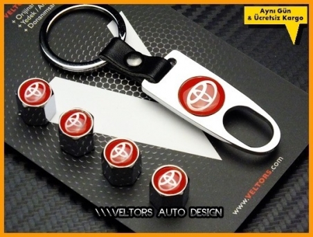Toyota Logo Amblem Anahtarlık Sibop Kapak Seti