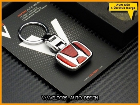 Honda Logo Amblem Özel Krom Honda Anahtarlık