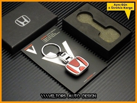 Honda Logo Amblem Özel Krom Honda Anahtarlık