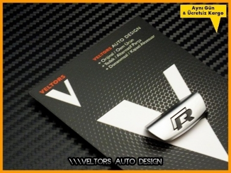 VW Golf Passat Polo Tiguan R line R Direksiyon Yazı Logo Amblem
