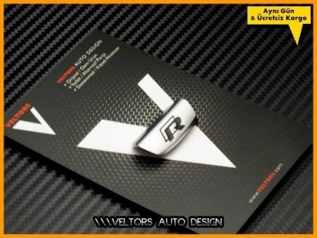 VW Golf Passat Polo Tiguan R line R Direksiyon Yazı Logo Amblem