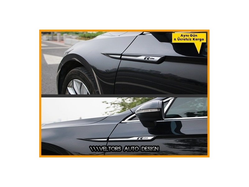VW Passat B8 B8.5 R Line R Çamurluk Passat Logo Amblem Seti