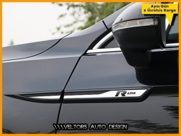 VW Passat B8 B8.5 R Line R Çamurluk Passat Logo Amblem Seti