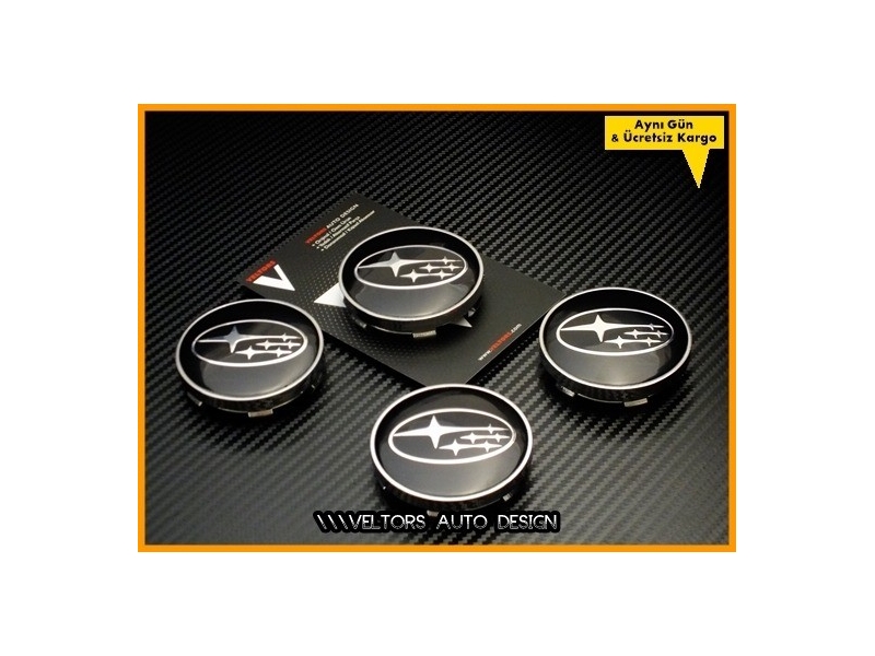 Subaru Logo Amblem Jant Göbeği Göbek Kapak Seti