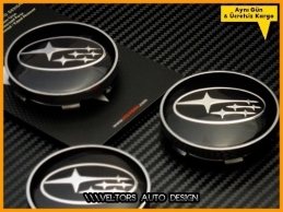 Subaru Logo Amblem Jant Göbeği Göbek Kapak Seti