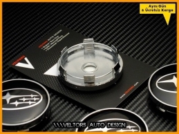 Subaru Logo Amblem Jant Göbeği Göbek Kapak Seti