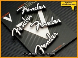 VW Fender Logo Amblem Hoparlör Stereo Logo Amblem Seti VW Fender Logo Amblem Hoparlör Stereo Logo Amblem Seti