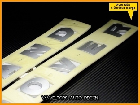 Land Rover Kaput Bagaj Yazı Logo Amblem