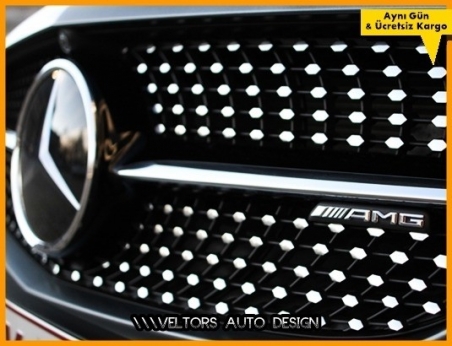 Mercedes Diamond AMG Ön Izgara Logo Amblem