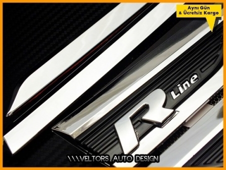 VW Tiguan R Line Yan Yazı Logo Amblem Seti