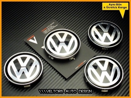 VW Logo Amblem Jant Göbeği Göbek Kapak Seti