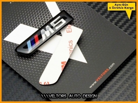 BMW F10 F11 5 Serisi M5 Yan Çamurluk Izgara Logo Amblem Seti