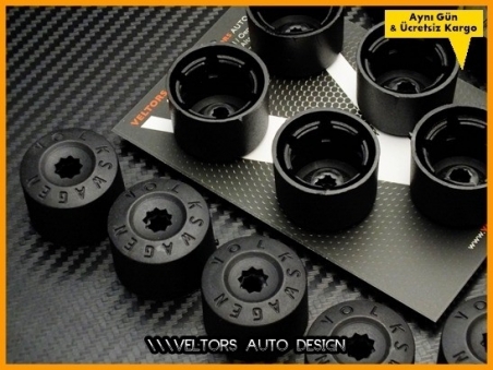 VW Logo Amblem Kilitli Orjinal Jant Bijon Kapak Seti