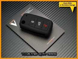 Seat Toledo Ibiza Leon Silikon Kumanda Anahtar Koruma Kabı Kılıfı