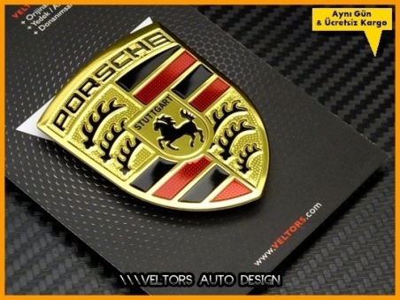 Porsche Body Araç Logo Amblem