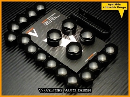 Audi Kilitli Paino Black Jant Bijon Kapak Seti