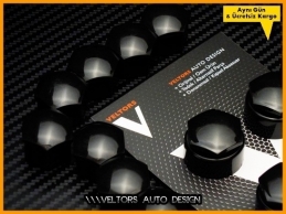 Audi Kilitli Paino Black Jant Bijon Kapak Seti