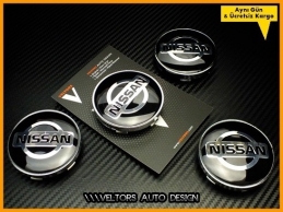 Nissan Logo Amblem Jant Göbeği Göbek Kapak Seti