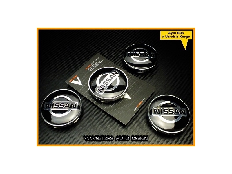 Nissan Logo Amblem Jant Göbeği Göbek Kapak Seti