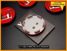 Honda Kırmızı Jant Göbeği Göbek Kapak Seti