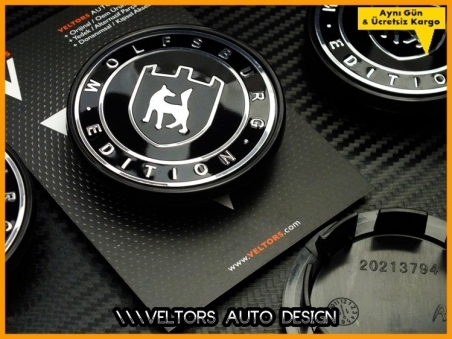 VW Wolfsburg Edition Logo Amblem Jant Göbeği Göbek Kapak Seti