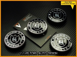 VW Wolfsburg Edition Logo Amblem Jant Göbeği Göbek Kapak Seti