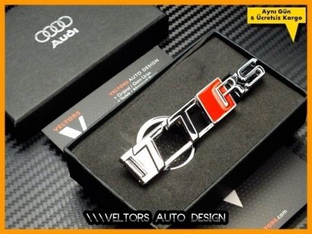 Audi TT Serisi TTRS Logo Amblem Özel Krom Audi RS4 Anahtarlık