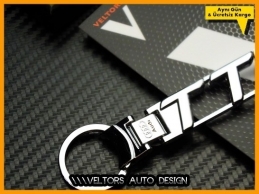 Audi TT Serisi TTRS Logo Amblem Özel Krom Audi RS4 Anahtarlık Audi TT Serisi TTRS Logo Amblem Özel Krom Audi RS4 Anahtarlık