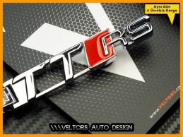 Audi TT Serisi TTRS Logo Amblem Özel Krom Audi RS4 Anahtarlık Audi TT Serisi TTRS Logo Amblem Özel Krom Audi RS4 Anahtarlık