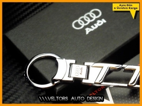 Audi TT Serisi TTRS Logo Amblem Özel Krom Audi RS4 Anahtarlık