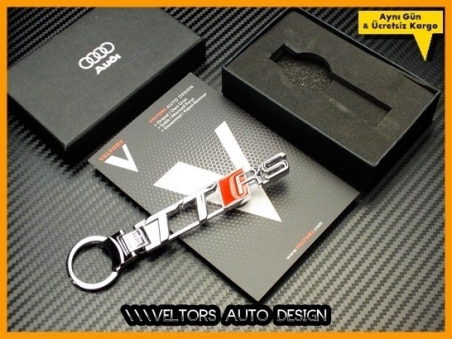 Audi TT Serisi TTRS Logo Amblem Özel Krom Audi RS4 Anahtarlık