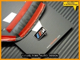 BMW F20 1 F30 3 M Logo Amblem Direksiyon Kemeri Çerçevesi
