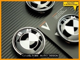 BMW Logo Amblem Jant Göbeği Göbek Kapak Seti
