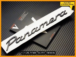 Porsche Panamera Piano Black Bagaj Yazı Logo Amblem