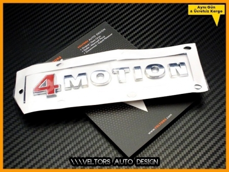 VW 4 Motion 4Motion Bagaj Yazı Logo Amblem