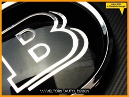 Mercedes BRABUS Ön Izgara Brabus Logo Amblem Mercedes BRABUS Ön Izgara Brabus Logo Amblem