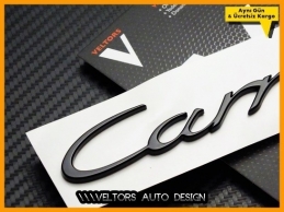 Porsche Piano Black Carrera Bagaj Yazı Logo Amblem Porsche Piano Black Carrera Bagaj Yazı Logo Amblem