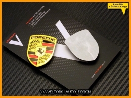 Porsche Body Araç Logo Amblem Seti