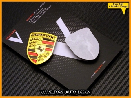 Porsche Body Araç Logo Amblem Seti