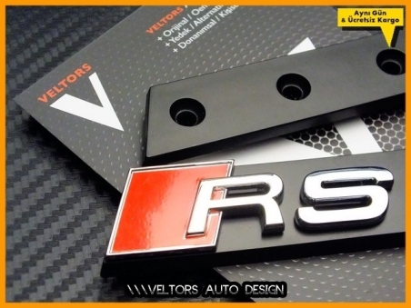 Audi A6 RS6 Ön Izgara Logo Amblem Seti
