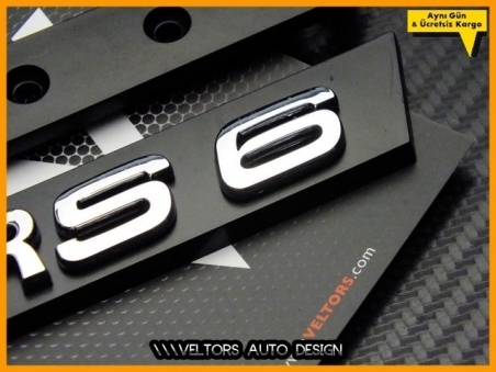 Audi A6 RS6 Ön Izgara Logo Amblem Seti