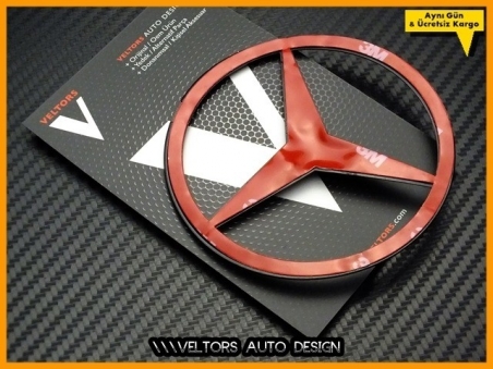 Mercedes Piano Black Parlak Siyah Bagaj Yıldız Logo Amblem