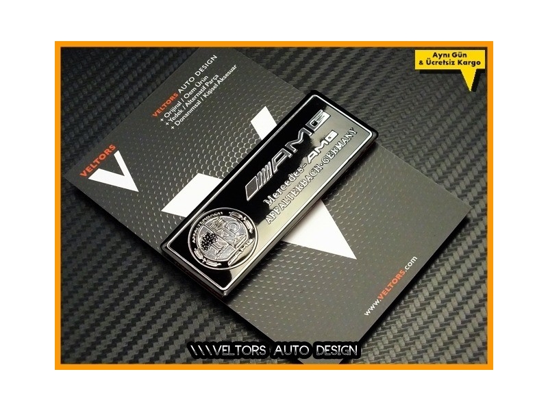 Mercedes AMG Araç Plaket Logo Amblem