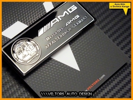 Mercedes AMG Araç Plaket Logo Amblem